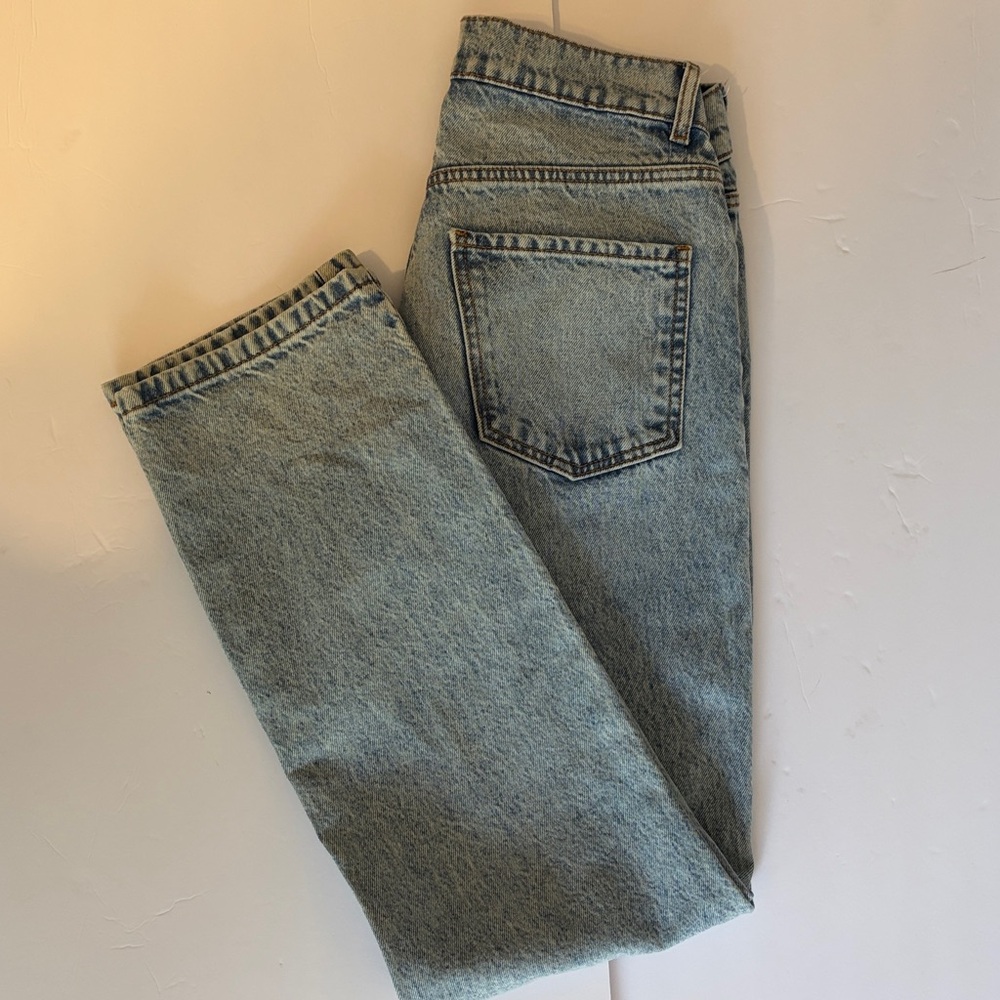 Revice V Cut Waist Jeans Size 26 Low Rise Light Wash Y2K Straight Leg - Picture 8 of 16